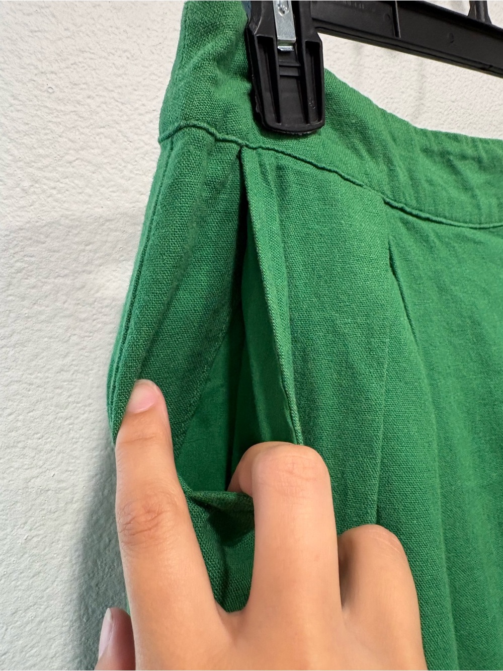 Who What Wear Green A-Line Midi Skirt - Picture 5 of 5